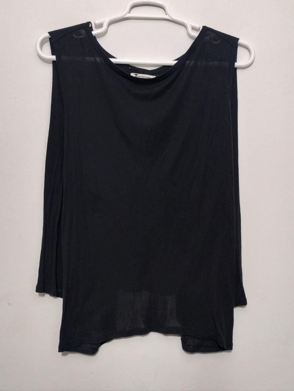 T By Alexander Wang Black Sleeveless Top Women's M Minimalist Lagenlook Soft